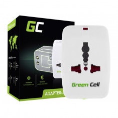 Green Cell universal priza electrică de perete la nivel mondial SUA UE Marea Britanie AU JP CN adaptor