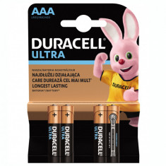 Baterie Duracell Ultra AAA R3 1,5V alcalina set 4 buc.