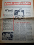 Gazeta invatamantului 28 iunie 1963-scoala medie nr. 1 galati