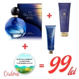 Cumpara ieftin Set cadou Far Away Beyond the Moon , parfum 50 ml + lotiune de corp 125 ml + crema de maini 30 ml + insigna motivationala cadou