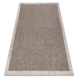 Covor sisal Floorlux 20401 Cadru taupe si şampanie, 120x170 cm