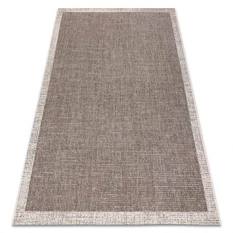 Covor sisal Floorlux 20401 Cadru taupe si şampanie, 200x290 cm