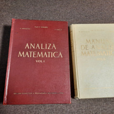 Manual de analiza matematica 2 VOLUME - M. Nicolescu/N. Dinculeanu/S.Marcus