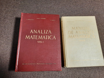 Manual de analiza matematica 2 VOLUME - M. Nicolescu/N. Dinculeanu/S.Marcus foto
