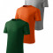 Set 3 tricouri de copii, Malfini, Adventurer, Verde sticla/Portocaliu/Gri inchis, 110 CM