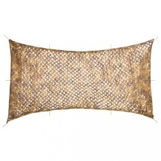vidaXL Plasă de camuflaj cu geantă de depozitare, nisipiu, 708x423 cm