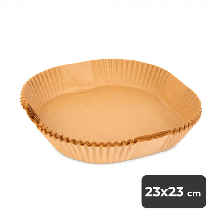 Hartie de copt pentru friteuza cu aer - patrata - 23 cm - 50 buc/pachet