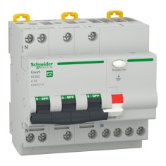 Diferential 10A 3P+N C 30mA 4,5kA Easy9 Schneider EZ9D32710