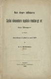 C9748N Date despre &icirc;nființarea Sc&oacute;lei elementare capitale rom&acirc;ne gr or din Brașov și ... G C Bellissimus 1890 Sibiu