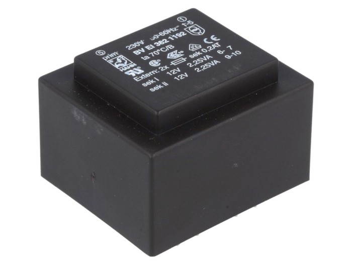 Transformator &icirc;ncapsulat 4,5VA 230VAC