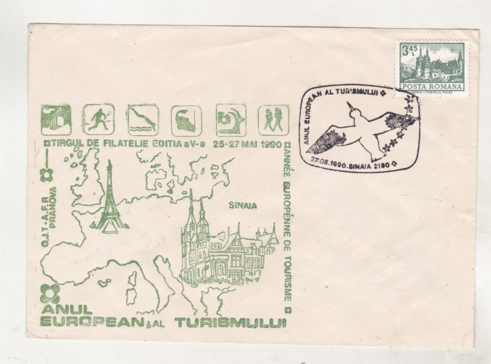 bnk fil Plic ocazional Anul european al turismului Sinaia 1990
