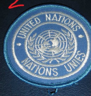 C7 111 - Ecuson tematica militara - misiune ONU - piesa de colectie foto