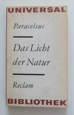 Paracelsus - Das Licht der Natur. Philosophische Schriften foto