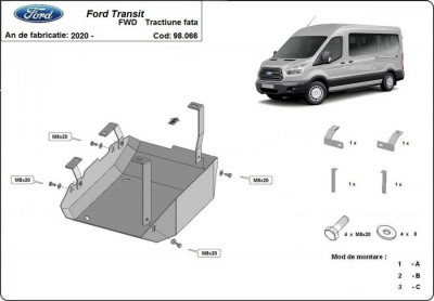 Scut rezervor AdBlue metalic Ford Transit Tractiune Fata 2020-prezent foto