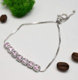 Bratara Din Argint Cu Elemente Zirconii Pink - ARG393G, Argintboutique
