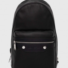 PLEIN SPORT rucsac barbati, culoarea negru, mic, neted