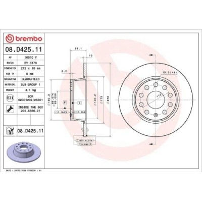 Set disc frana Audi Q2 (Gab Gag) 06.16-; Seat Ateca (Kh7 Khp) 04.16-, Leon (5f1) 09.12-05.21, Leon Box / Liftback (5f1) 09.12-08.20, Leon Sc (5f5) 01 foto