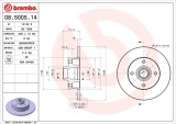 BREMBO 08.5005.14 PRIME LINE Disc frana
