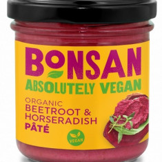 Pate Vegetal cu Sfecla Rosie si Hrean Bio 130gr Bonsan