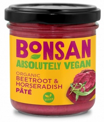Pate Vegetal cu Sfecla Rosie si Hrean Bio 130gr Bonsan foto