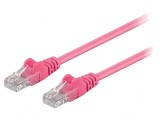 Patch Cord U/UTP 5e Roz 0.5m PVC, Goobay