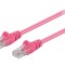 Patch Cord U/UTP 5e Roz 0.5m PVC