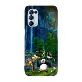 Husa compatibila cu Oppo A77, Viceversa, model Kung fu panda masters, Silicon, TPU, Transparent, Carcasa