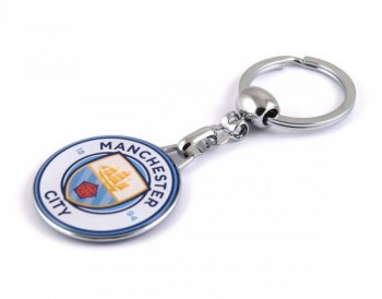 Breloc cheie inox echipa Manchester City foto