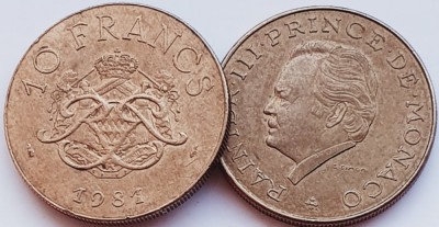 2483 Monaco 10 Francs 1981 Rainier III km 154 foto