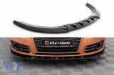 Spoiler Maxton Design versiunea 2 potrivit pentru bara frontala a Audi A7 C7 2010-2014, lac negru Performance AutoTuning