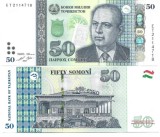 Tadjikistan bancnota 50 somoni 2018, UNC