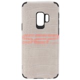 Husa Samsung Galaxy S9, TPU, Piele Crocodil, Gri
