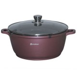 Oala Ceramica Schmitter Aluminiu Turnat 24cm, 3.5L, Capac Sticla, Interior 3 Straturi, Maner Cuptor