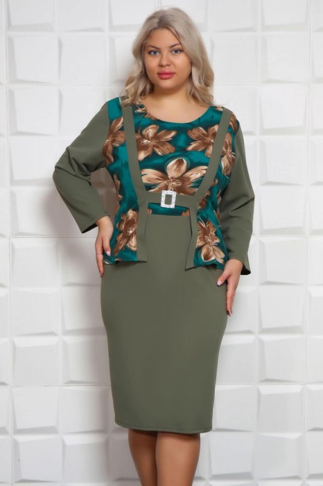 Rochie Eleganta Rania Olive - 48Marimea