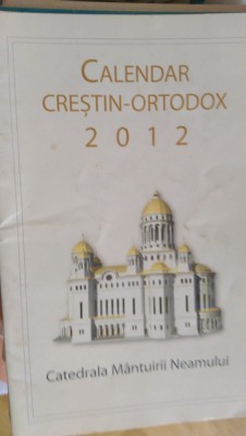 Calendar crestin ortodox 2012 foto