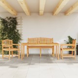 Cumpara ieftin Set mobilier pentru grădină, 4 piese, lemn masiv de tec