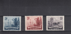 ROMANIA 1957 LP 442 CENTENERUL INDUSTRIEI PETROLULUI SERIE MNH foto