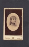 Fotografie CDV - Tanara Iunie 1890 - atelier M. Spirescu Galati