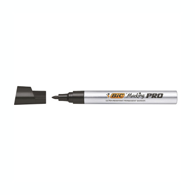 Marker permanent Bic Marking Pro, varf rotund negru 6403 foto