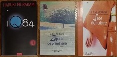 Lot 3 x carti literatura japoneza: Haruki Murakami: IQ84 (vol.III, Polirom) + Yukio Mishima: Zapada de primavara / Sete de iubire (Humanitas) Japonia