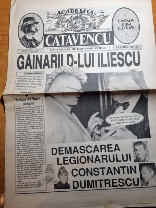 academia catavencu 29 ianuarie-5 februarie 1992- ziar umoristic