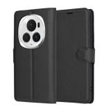 Husa Honor Magic6 Pro Techsuit Leather Folio, negru