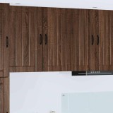 VidaXL Dulap suspendat de bucătărie Stejar &icirc;nchis 40 x 31 x 80 cm 885032