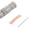 Conector M8 mamă 3 pini 4A 60V IP67 drept ecranat HARTING pe cablu