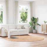 vidaXL Covor shaggy cu pom &icirc;nalt, NAVARRA, bej, 240x240 cm, poliester