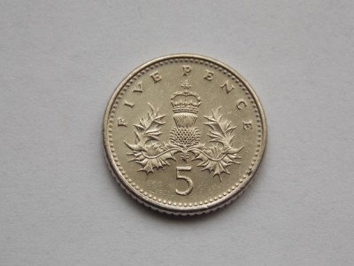 5 PENCE 1991 GBR foto