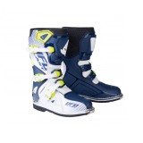 Cumpara ieftin Cizme Motocross / Enduro copii UFO Plast Typhoon alb/albastru/galben fluor