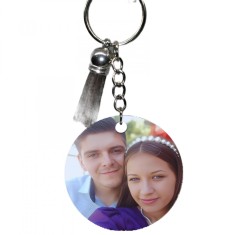 Breloc Cerc Personalizat cu Poza Ta , Cadou Unic si Emotionant