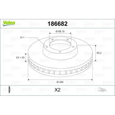 Valeo Disc frana foto