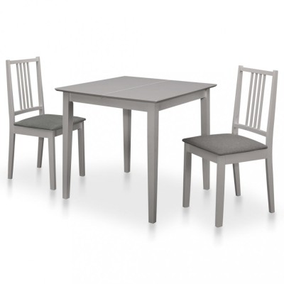 vidaXL Set mobilier de bucătărie, 3 piese, gri, MDF foto